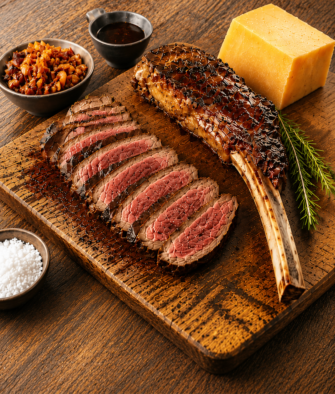 Mulher forte com alimentos ancestrais